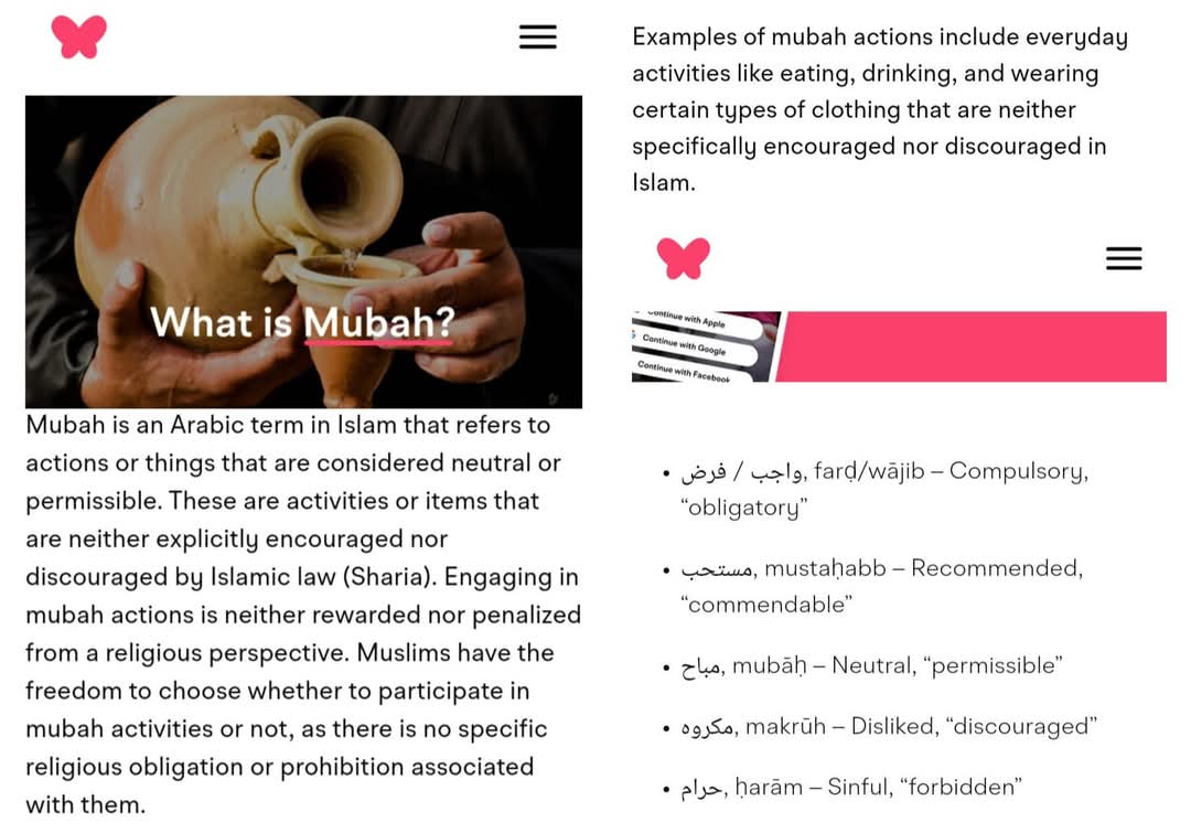 ইসলামী বিধান সমূহের শ্রেণীবিভাগ ও 'মুবাহ'-এর স্থান